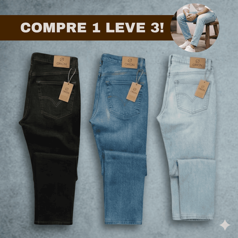 Calça Jeans Masculina Premium Elastano
